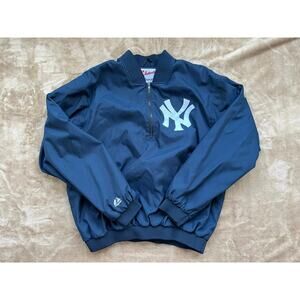Vintage‎ Majestic Athletic Yankees 1/4 Zip Jacket Men's Size XL MLB NY